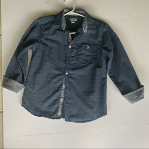Boys Blue Long Sleeve Dress Shirt. Denim like10/12